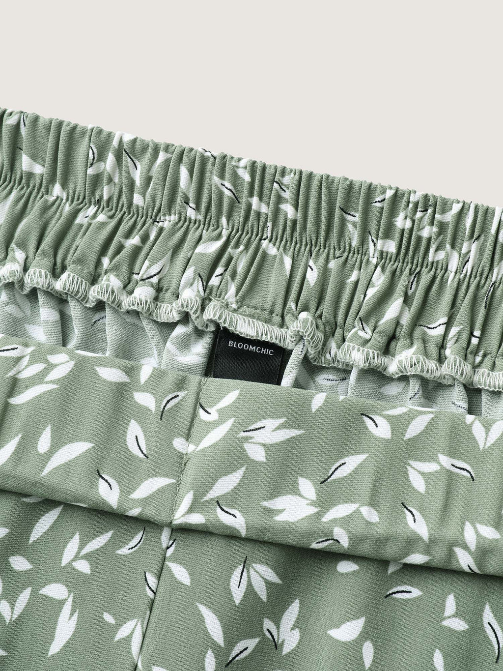 Ditsy Floral Print Wide-Leg Pants