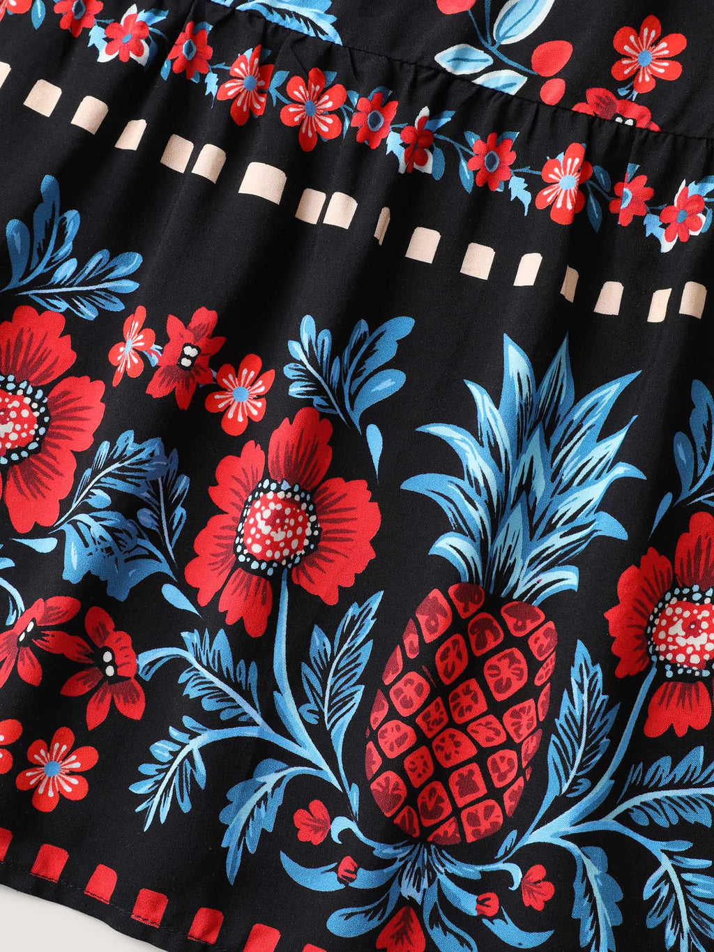 Boho Print Shoulder Tie Midi Dress