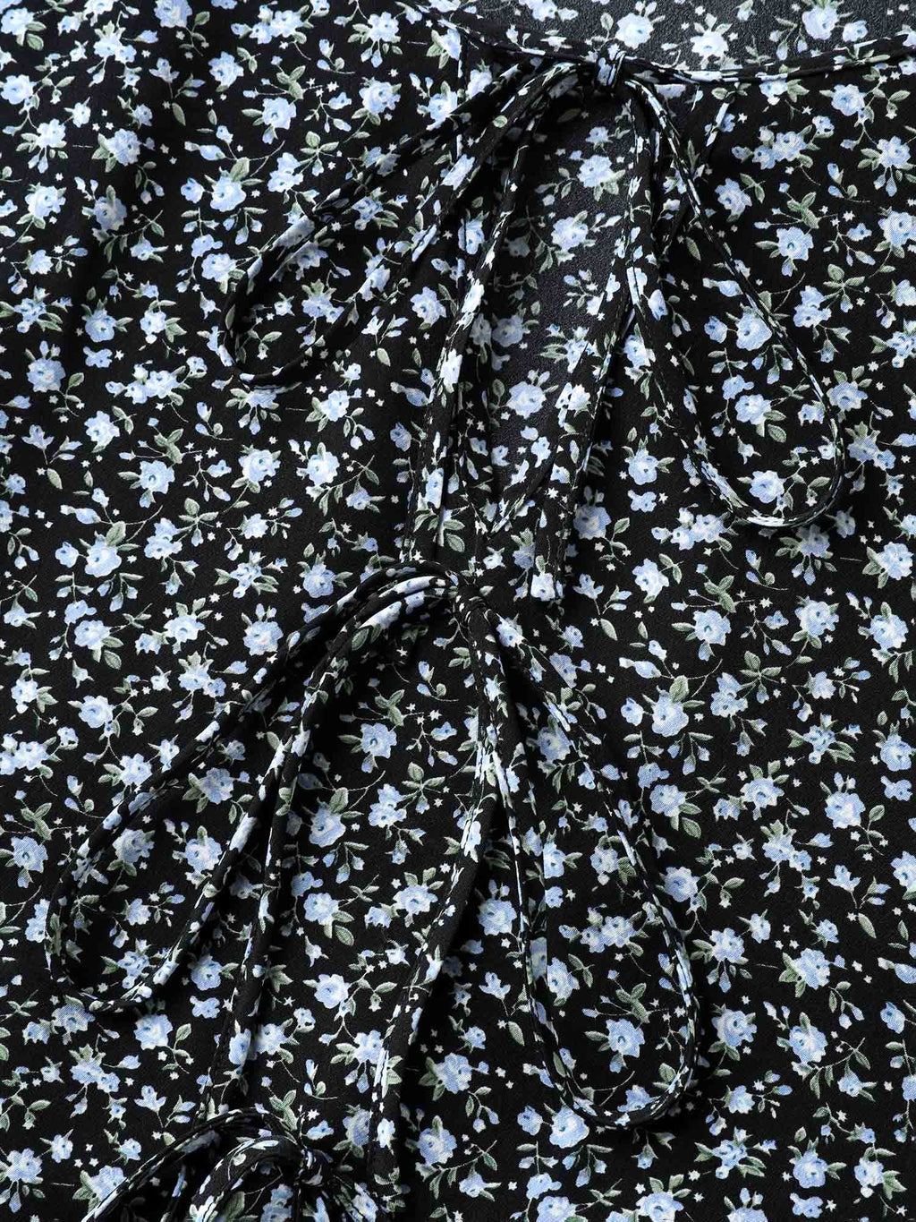 Ditsy Floral Print Bow-Tie Blouse