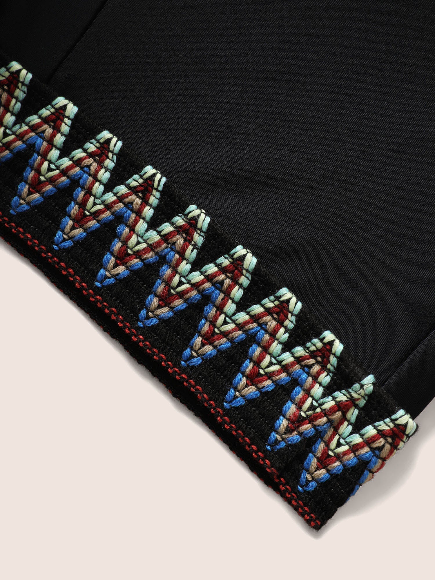 Embroidered Wrap Tie Knot Swim Top