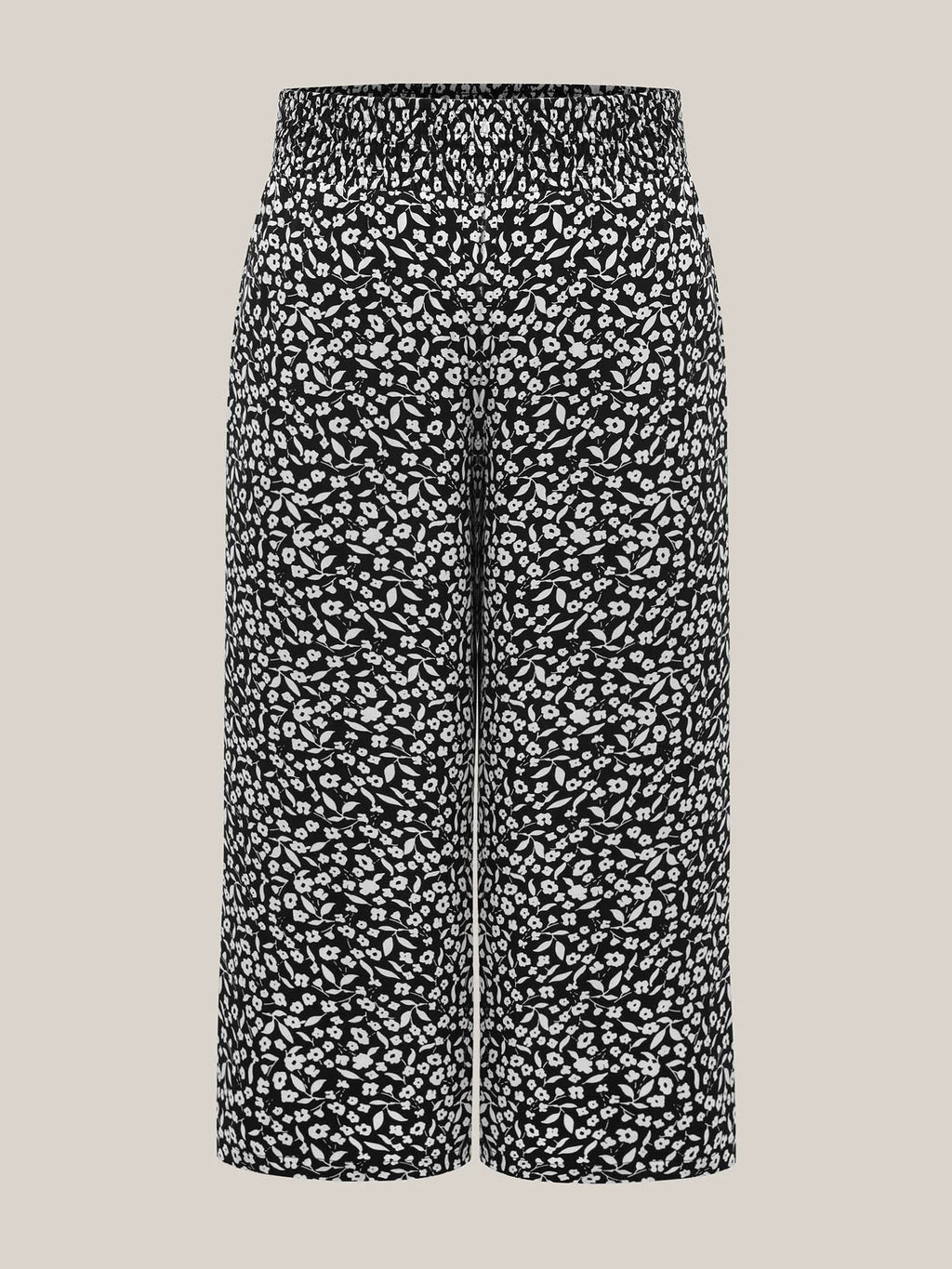 Ditsy Floral Print Wide-Leg Pants