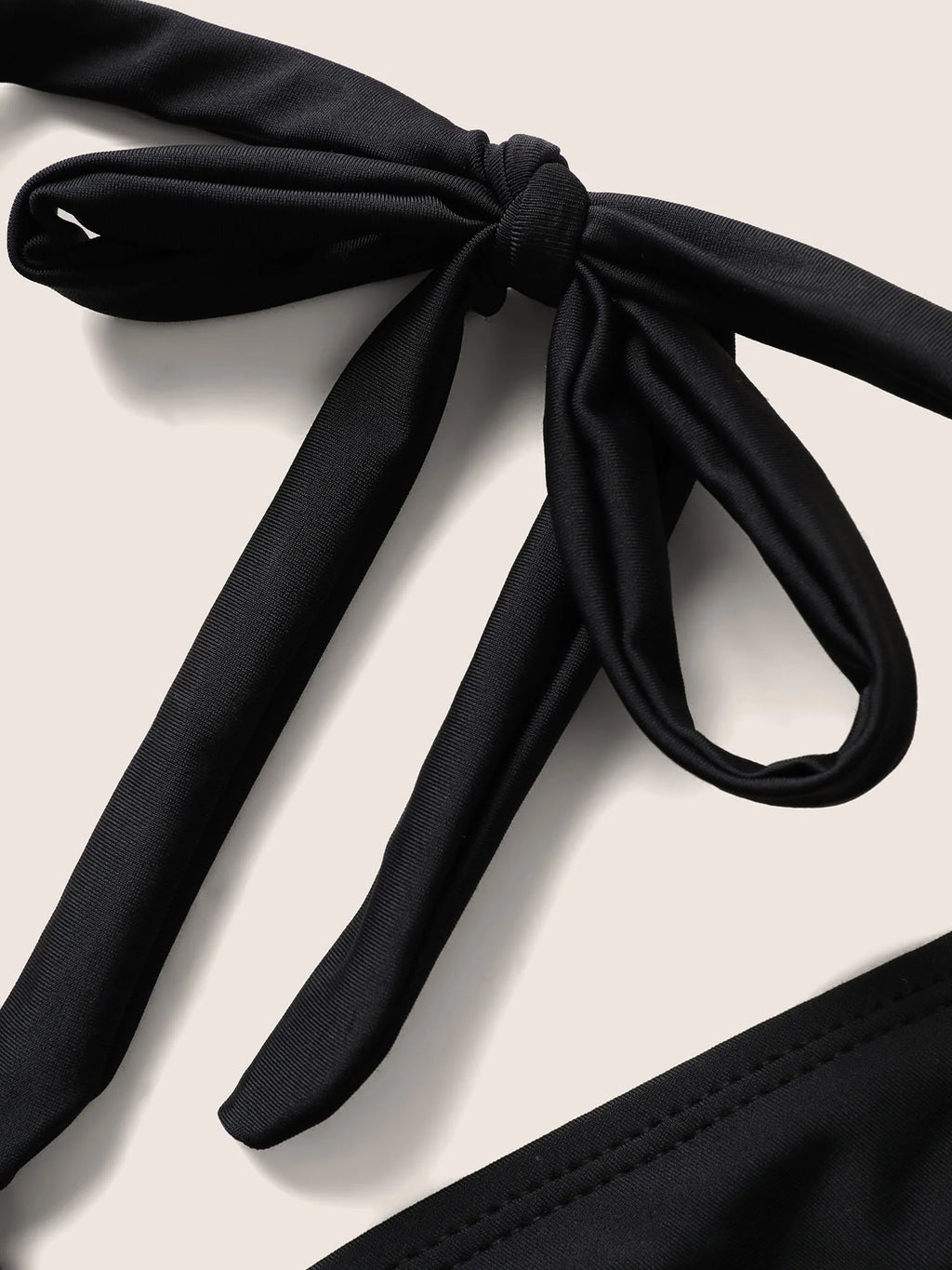 Embroidered Wrap Tie Knot Swim Top