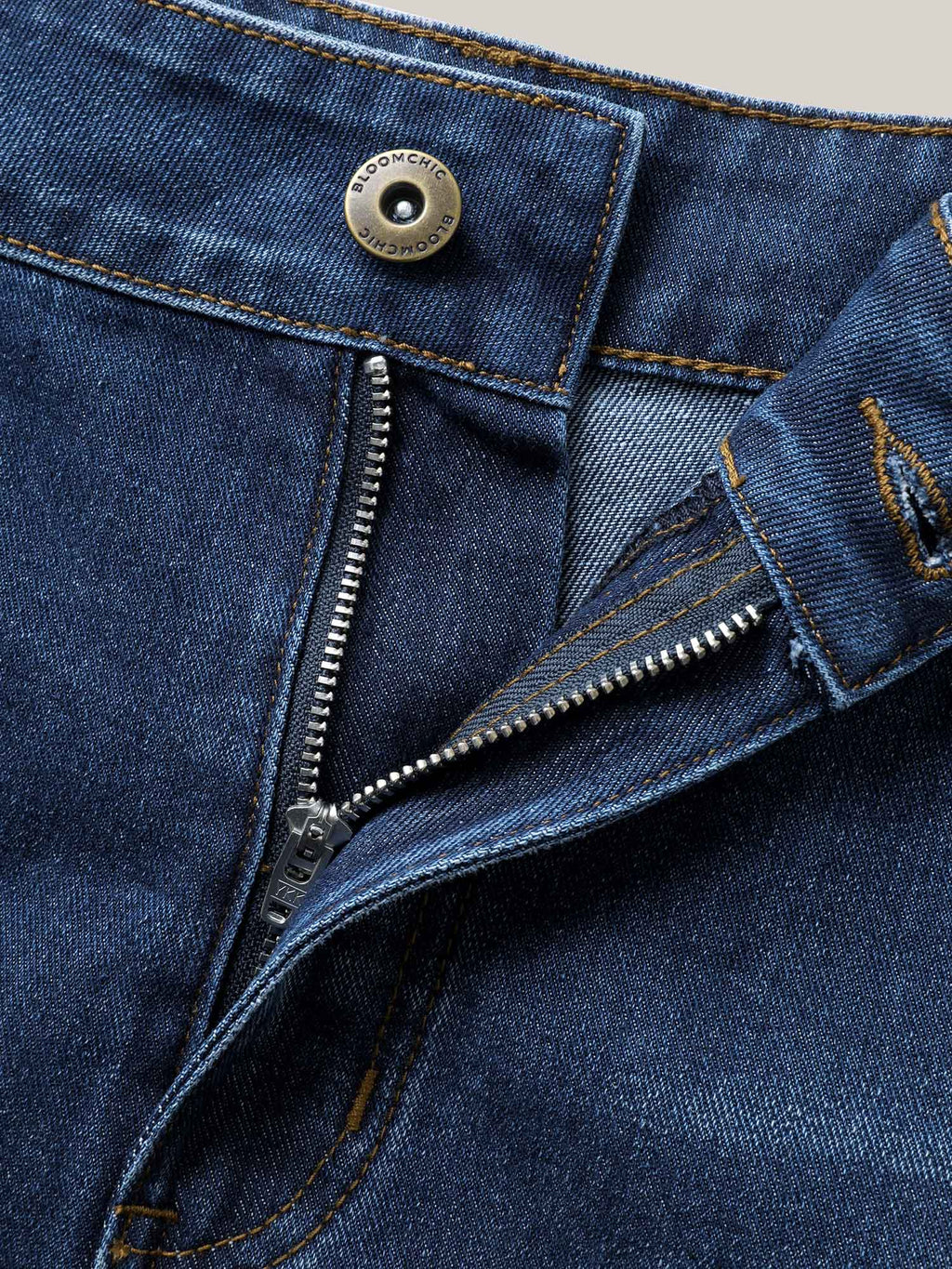 Faded Wash Straight-Leg Denim Shorts