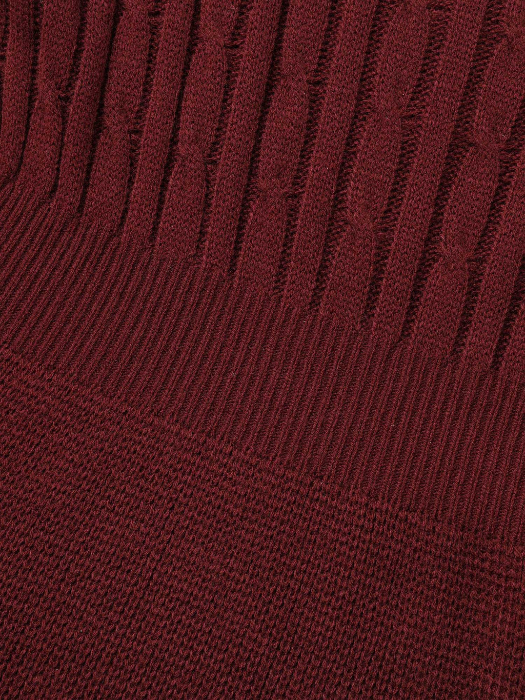 Cable Knit Fit-and-Flare Midi Sweater Dress